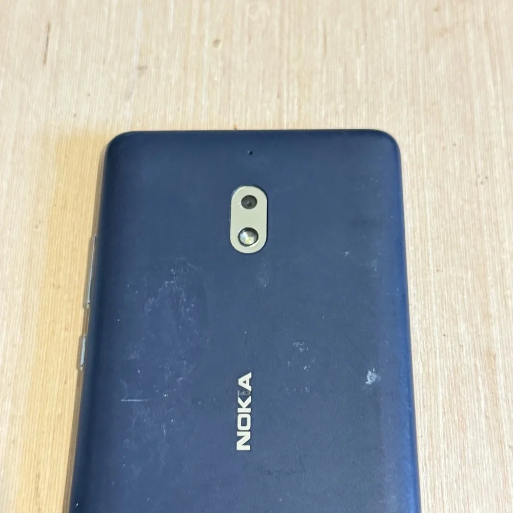 Nokia 2V Smartphone 8GB Verizon Blue Silver Broken Screen Parts/Repair Only Read